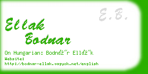ellak bodnar business card